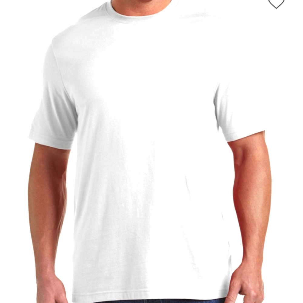 Men's 4XL White Tee Shirt